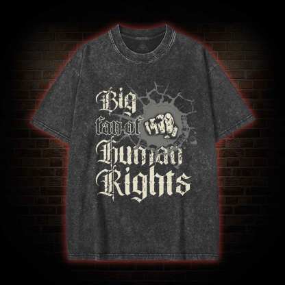 Vintage Big Fan of Human Rights Washed T-shirt