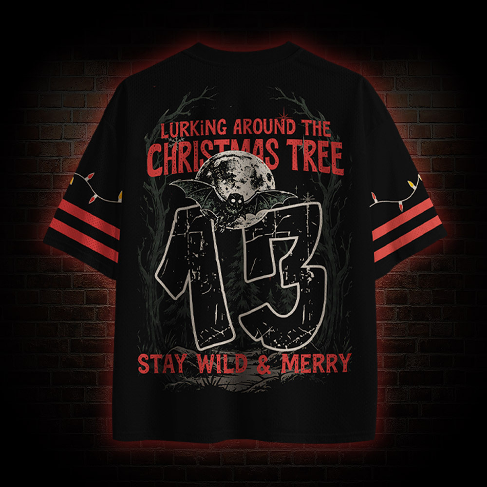Lurking Around the Christmas Tree Mesh Jersey