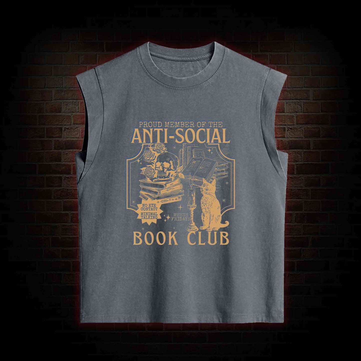 Anti-Social Book Club Women's Washed Tank Top