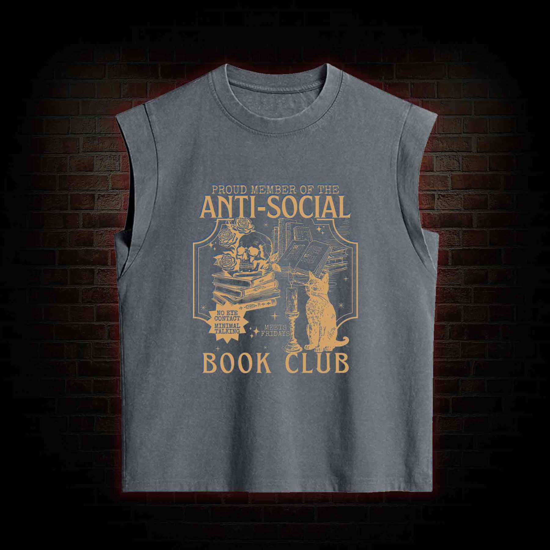 Anti-Social Book Club Women's Washed Tank Top