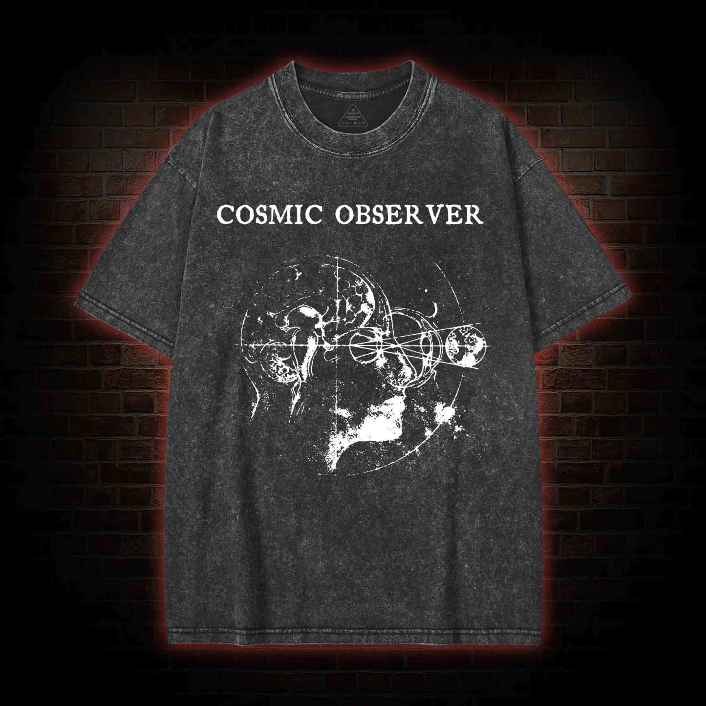 Cosmic Observer Washed T-shirt