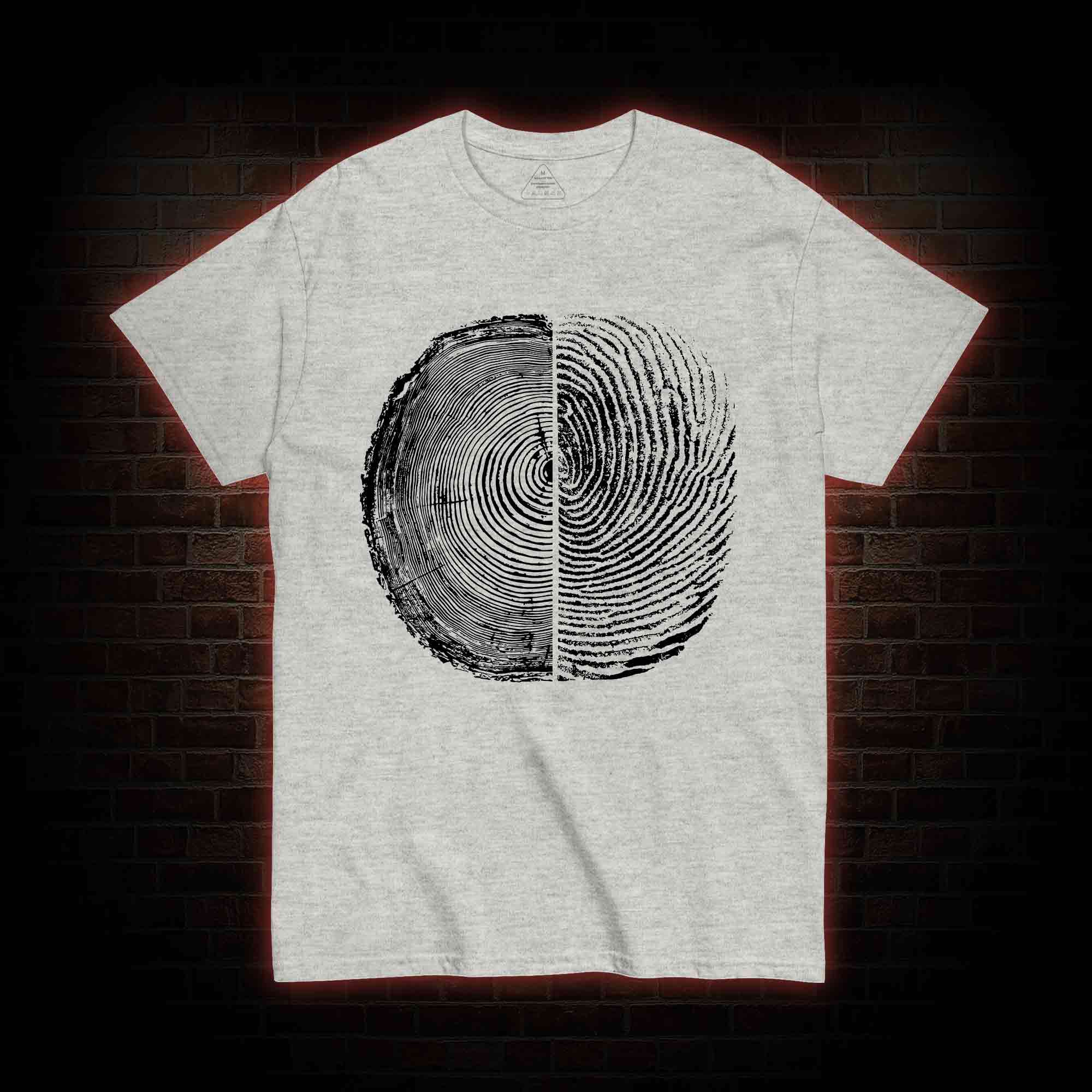 Tree Rings And Fingerprint T-shirt