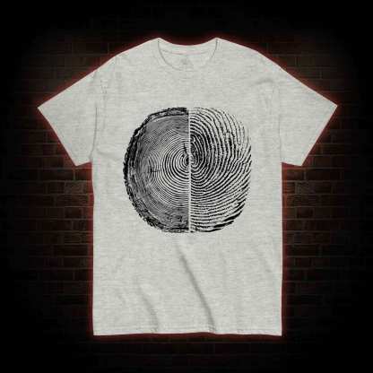 Tree Rings And Fingerprint T-shirt