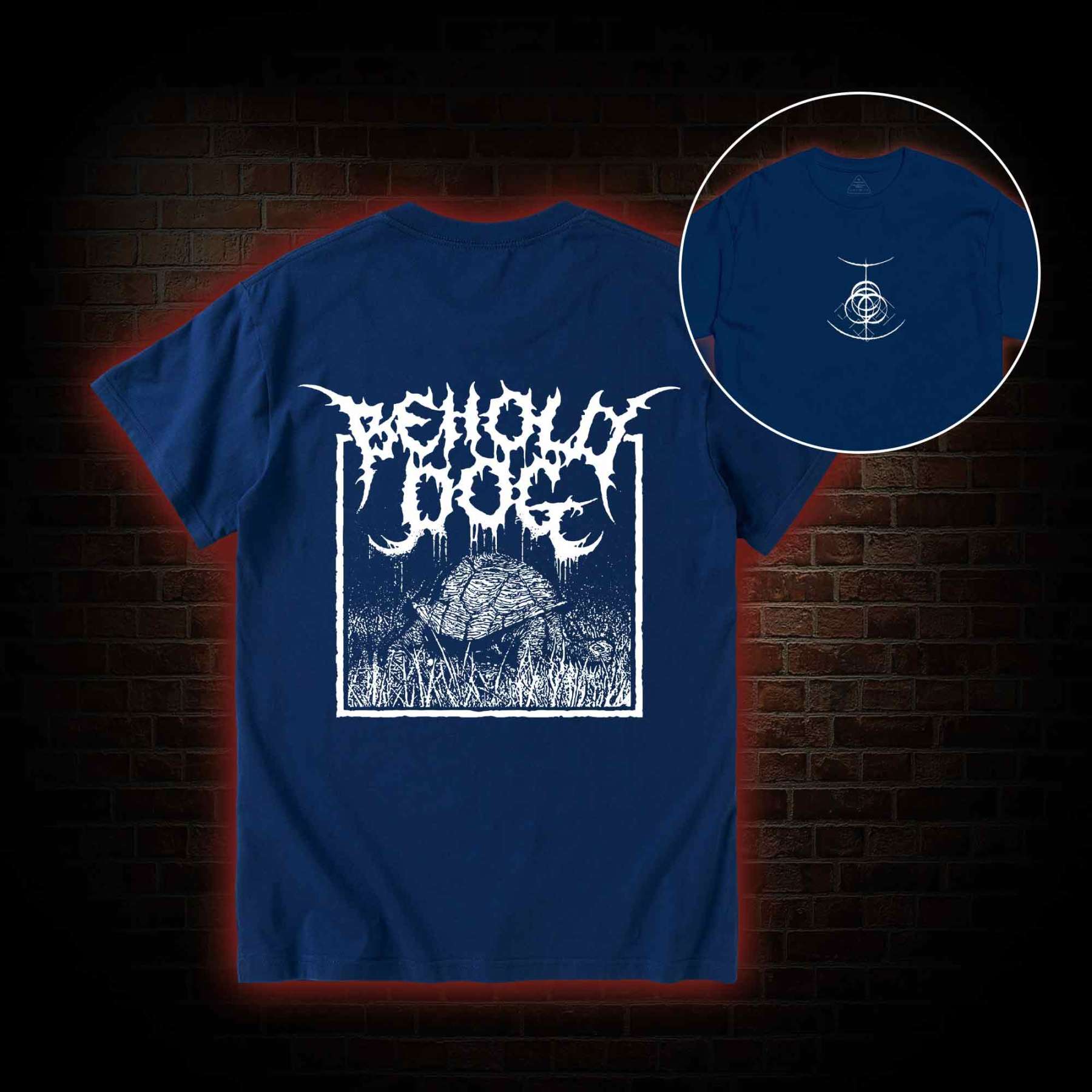 Behold Dog Back Print T-Shirt