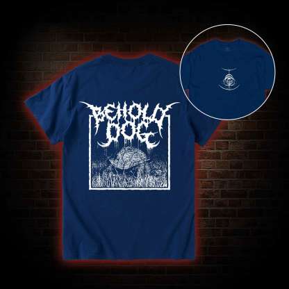 Behold Dog Back Print T-Shirt
