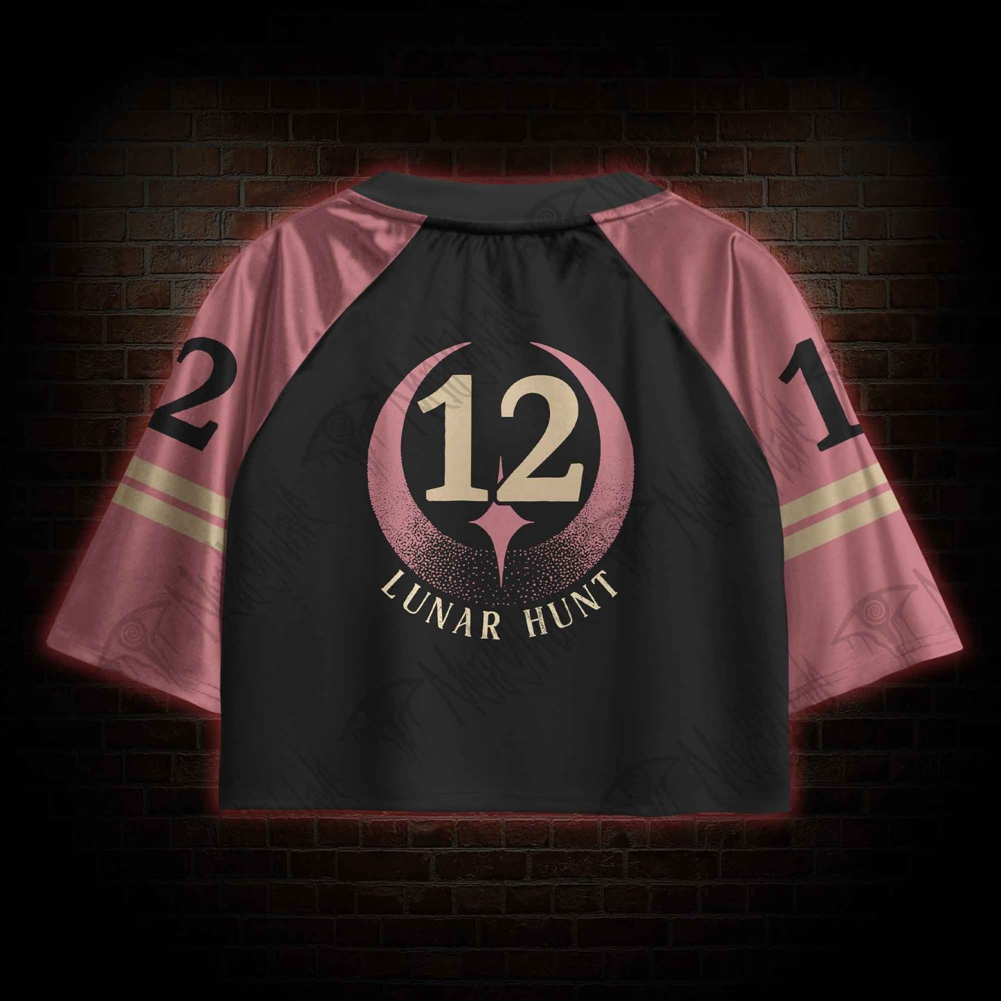 Run Wild Stay True Crop Sports Jersey
