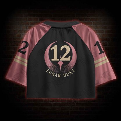Run Wild Stay True Crop Sports Jersey