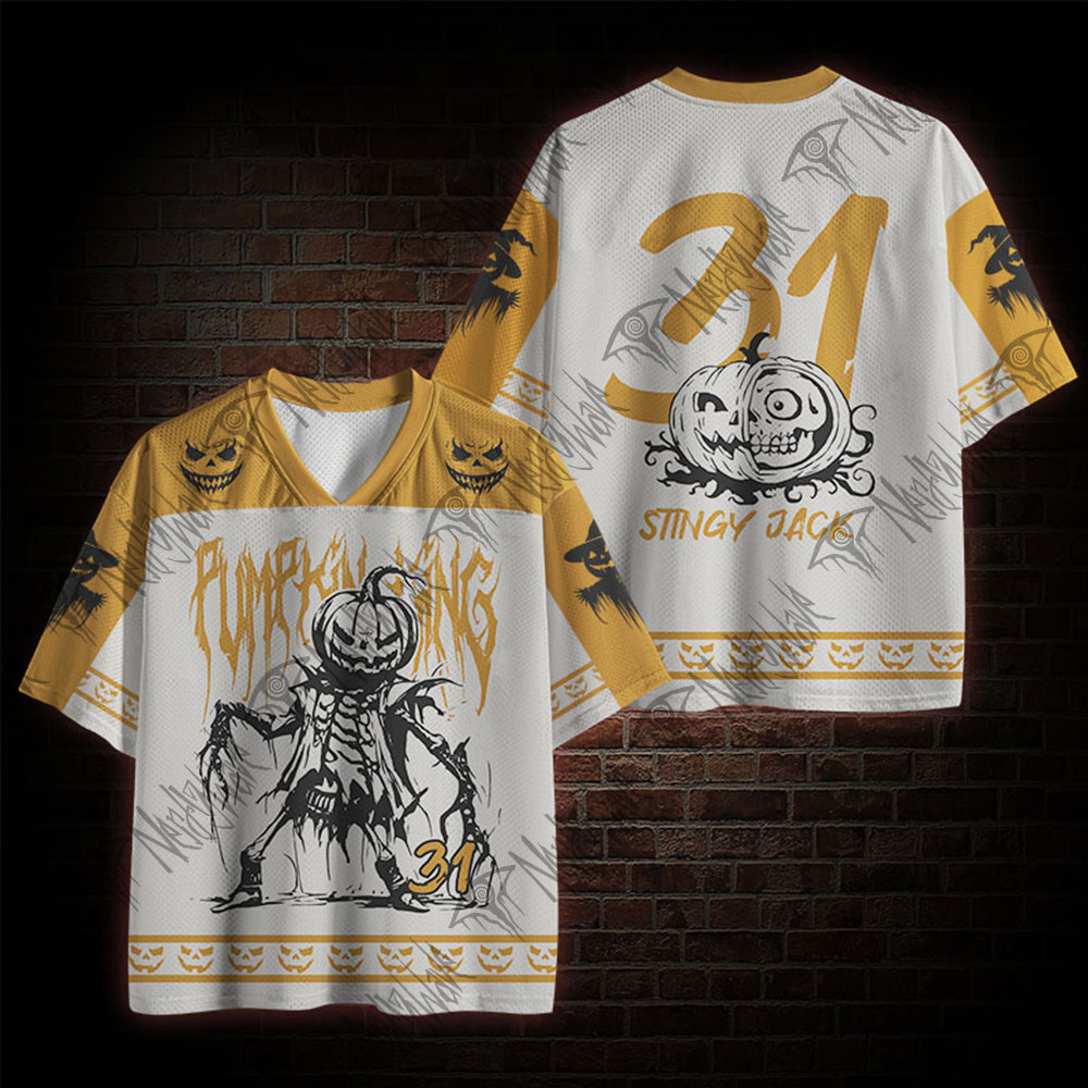 Pumpkin Man Horror Mesh Jersey