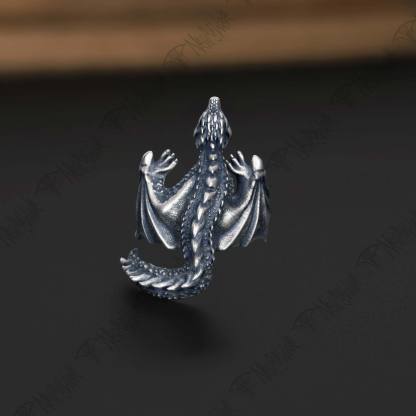 Vintage Dragon Silver Ring