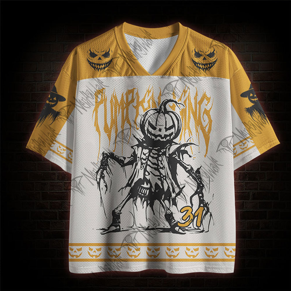 Pumpkin Man Horror Mesh Jersey