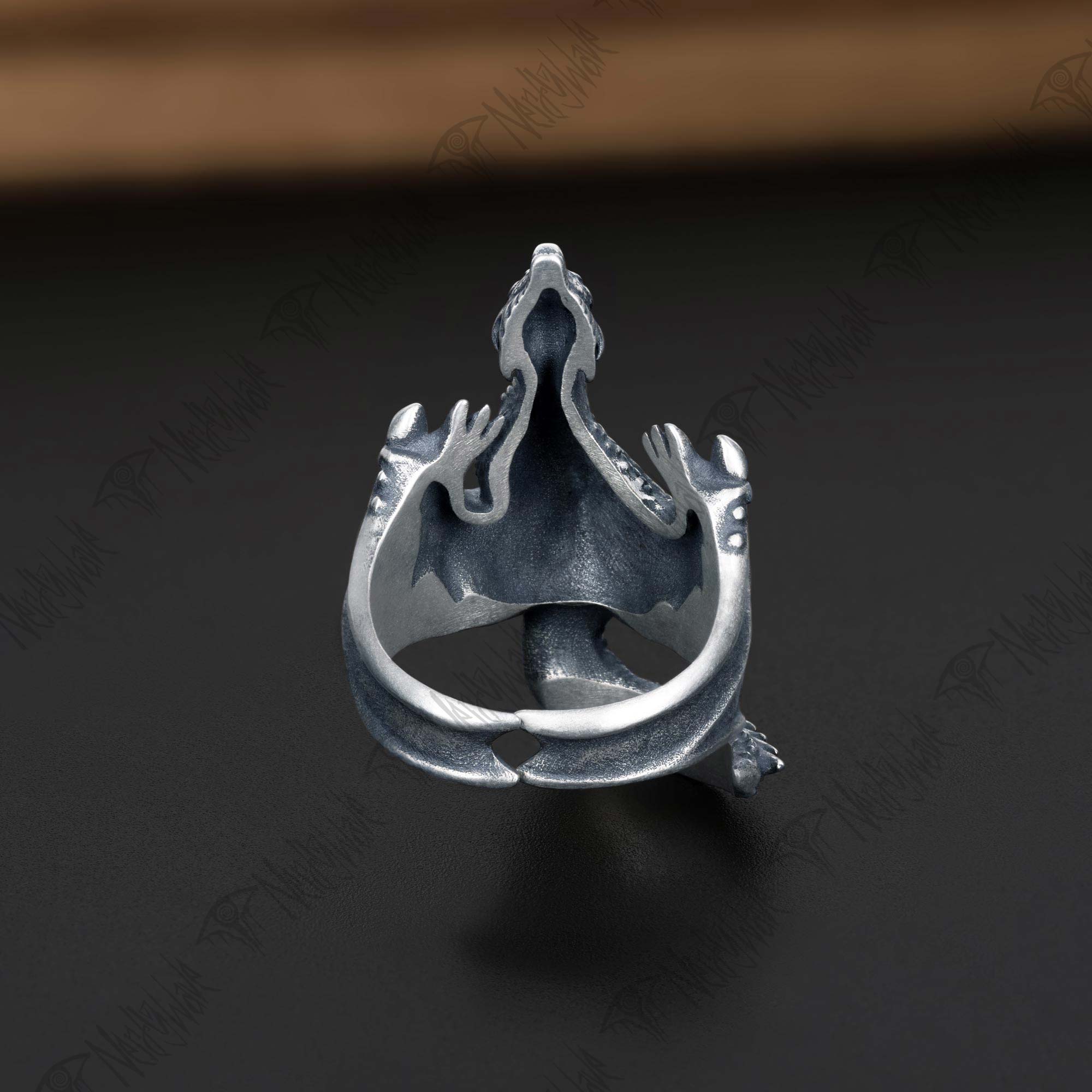 Vintage Dragon Silver Ring