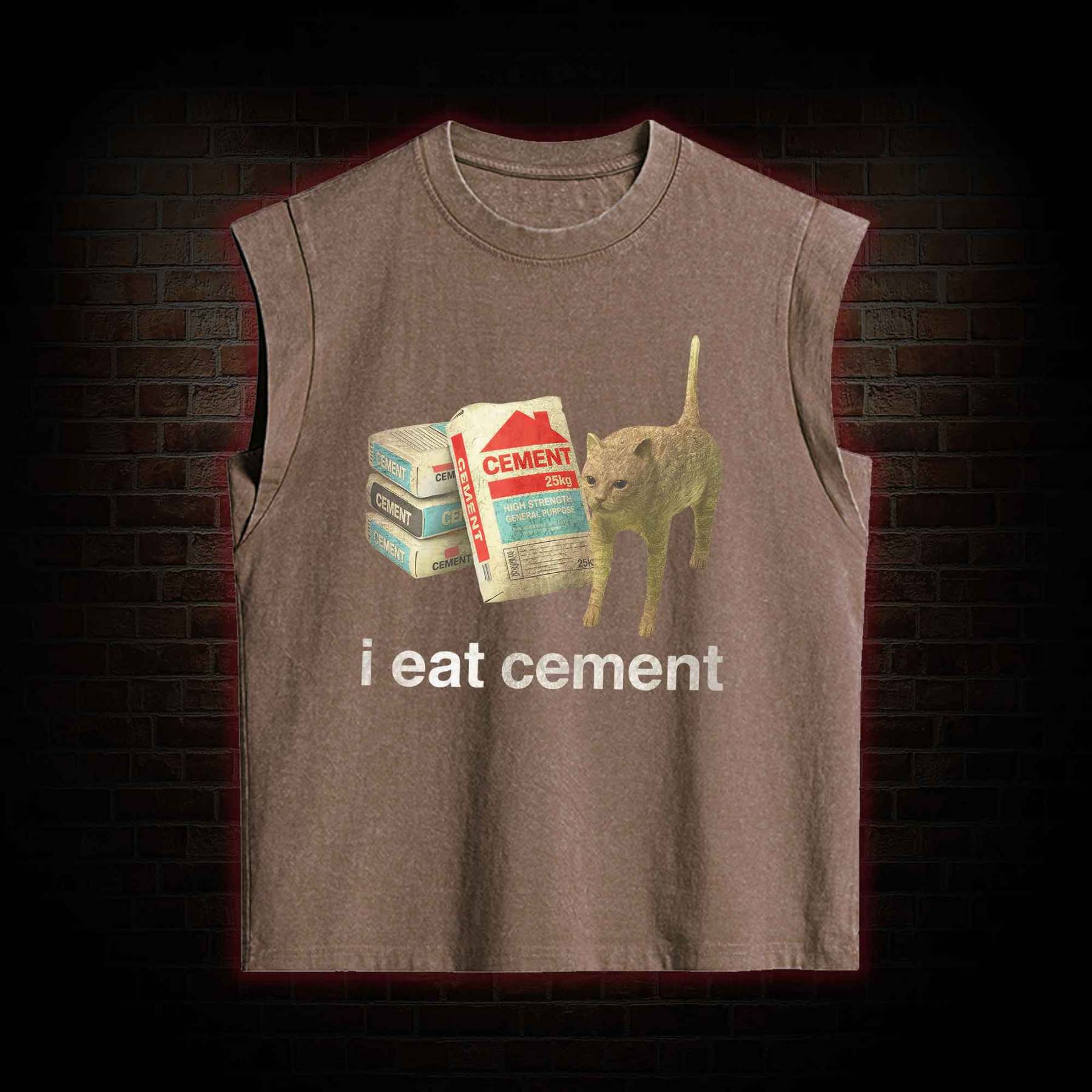 I Eat Cement Women's Washed Tank Top