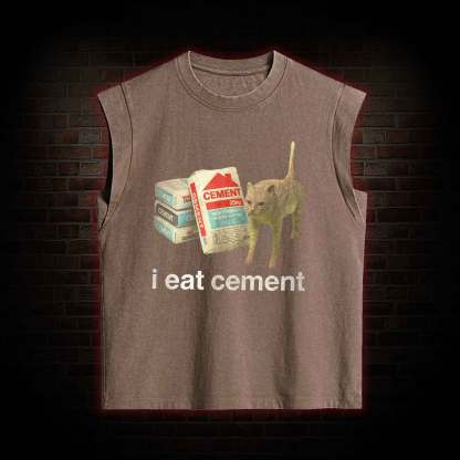 I Eat Cement Women's Washed Tank Top