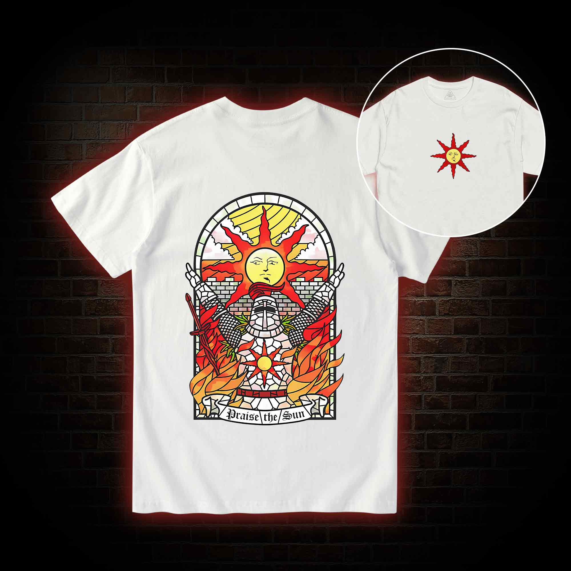 Praise the Sun Back Print T-Shirt