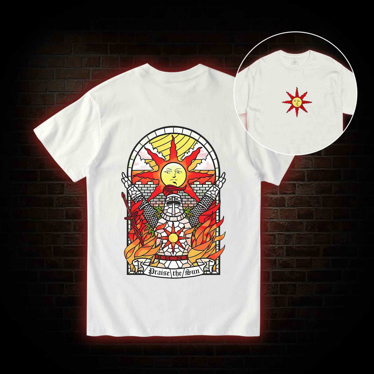 Praise the Sun Back Print T-Shirt