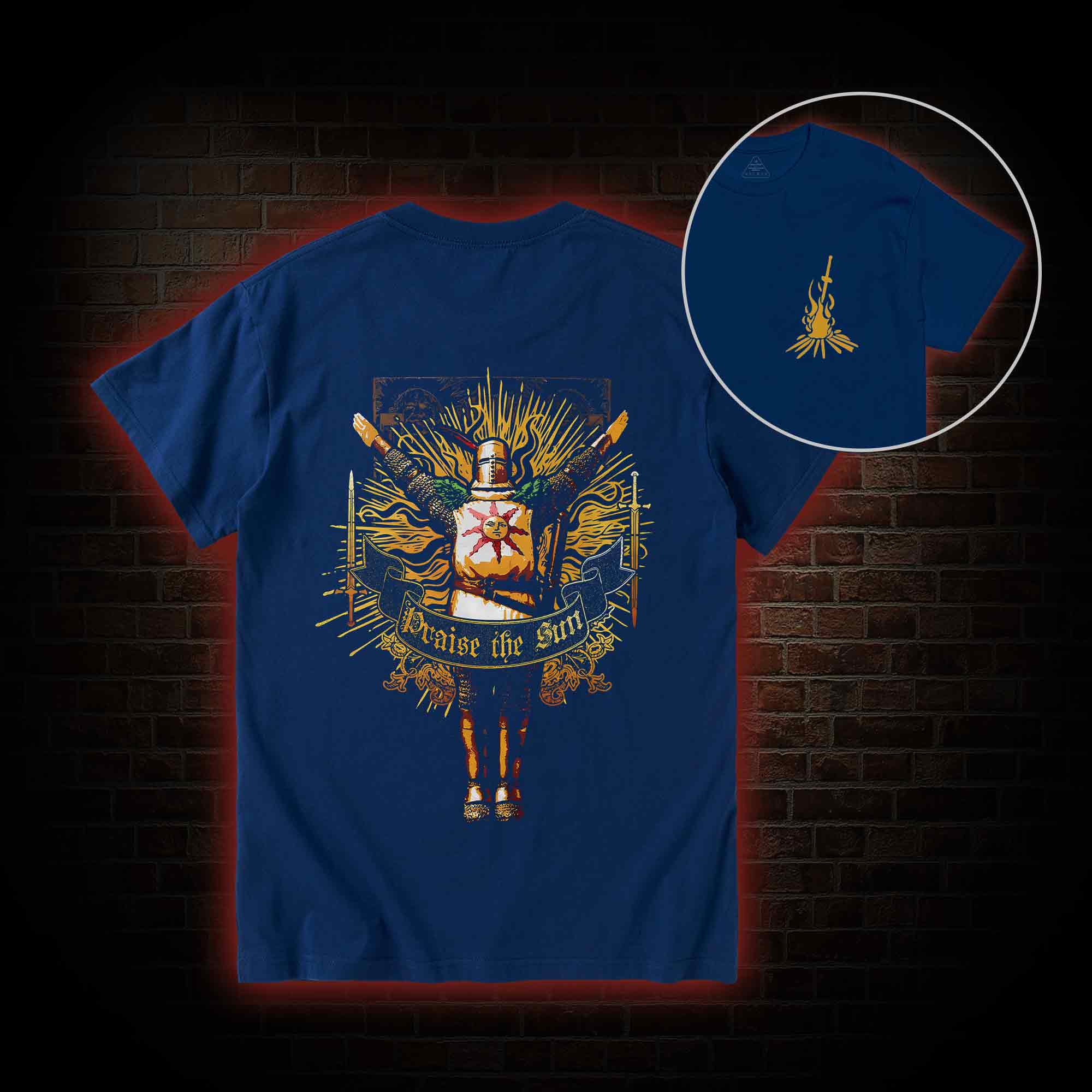 Praise the Sun Back Print T-Shirt