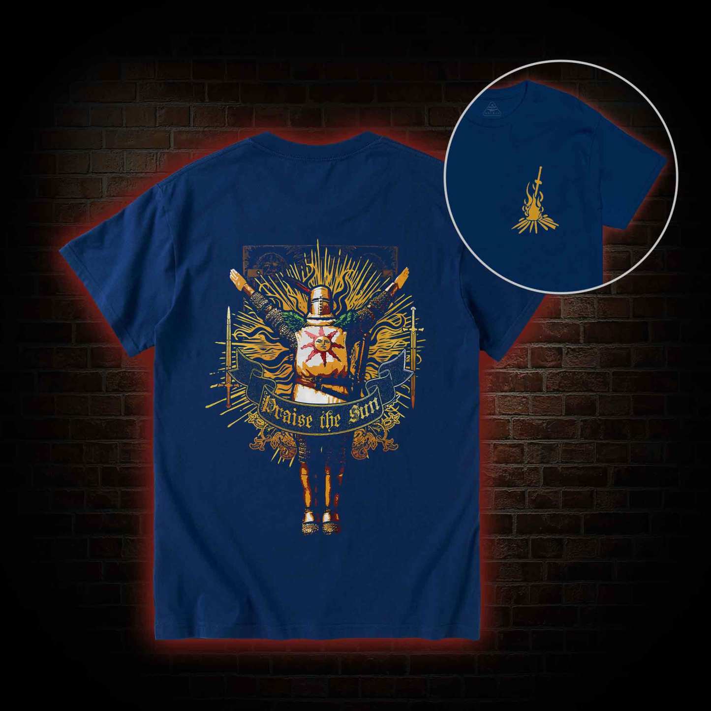 Praise the Sun Back Print T-Shirt