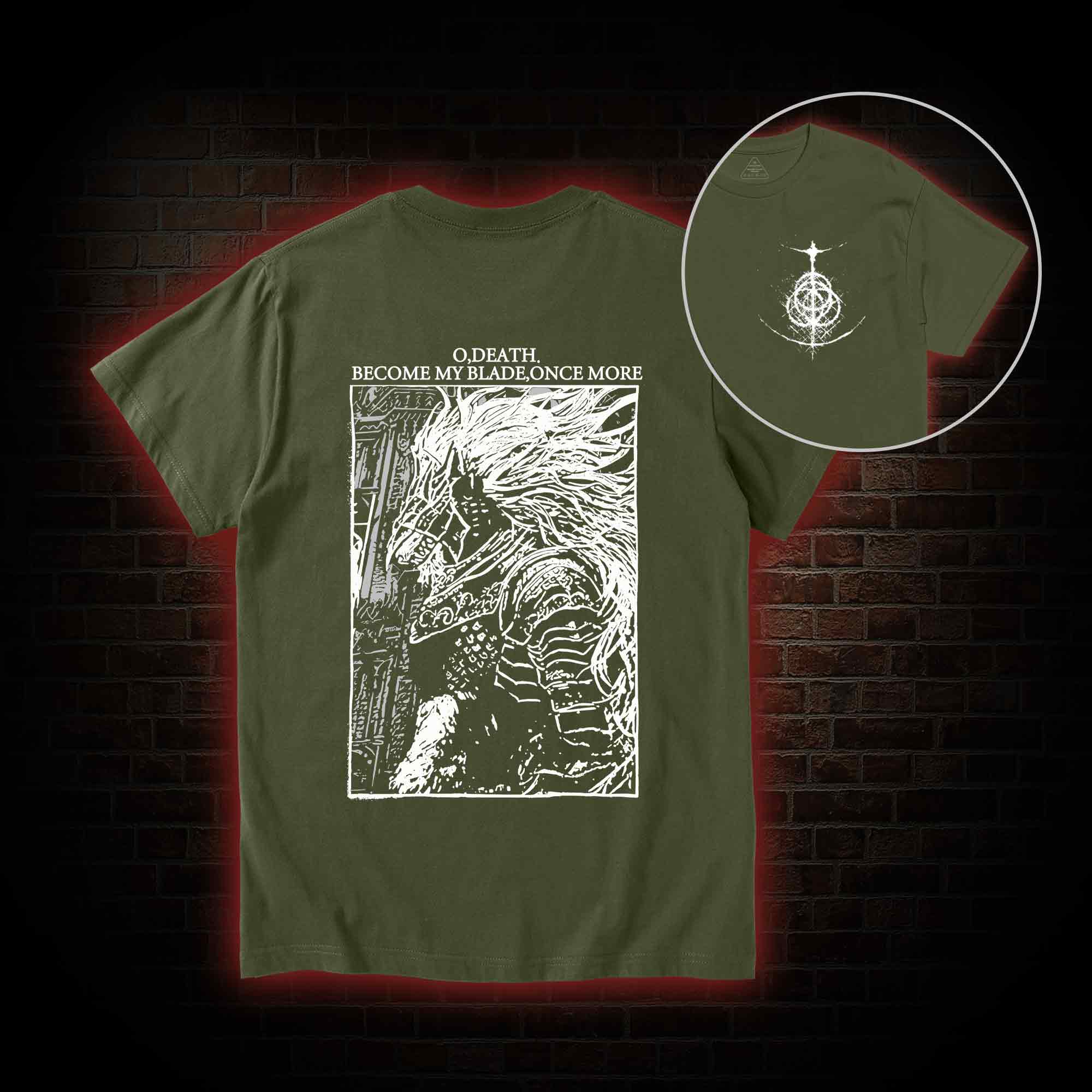 The Black Blade Back Print T-Shirt