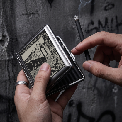 Medieval Castle Compressed Cigarette Box