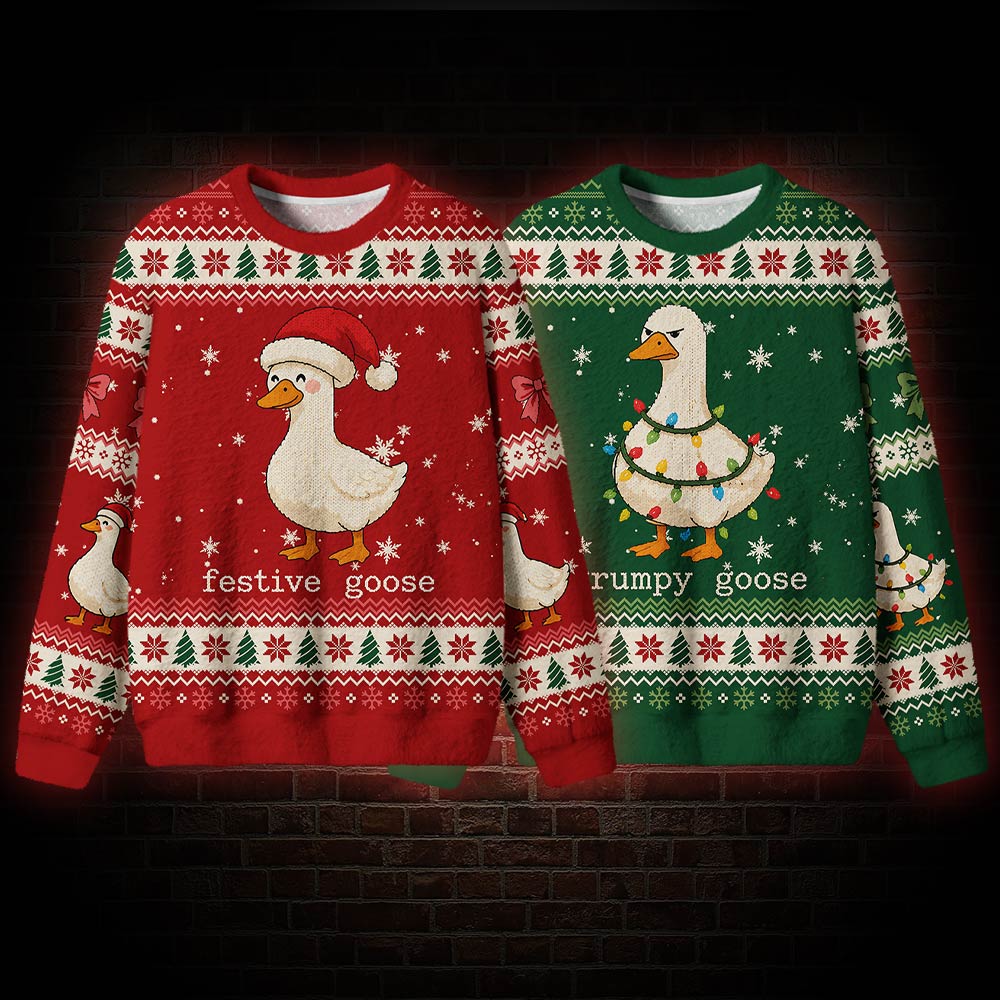 Grumpy Goose Funny Matching Ugly Sweatshirts