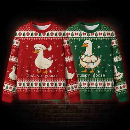 Grumpy Goose Funny Matching Ugly Sweatshirts