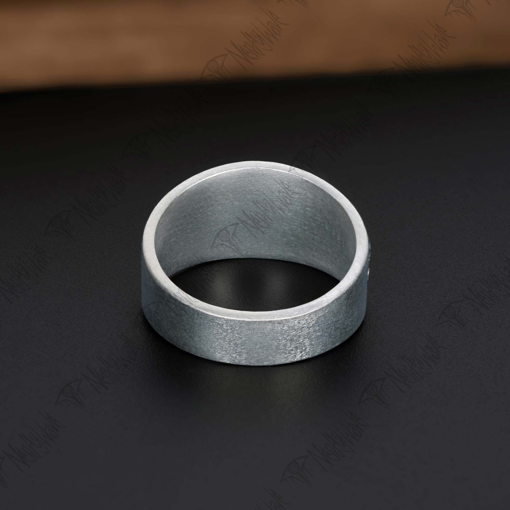 Vintage Skulls Silver Band Ring