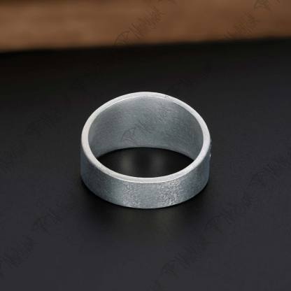 Vintage Skulls Silver Band Ring