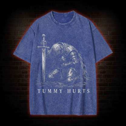 Tummy Hurts Knight Washed T-shirt