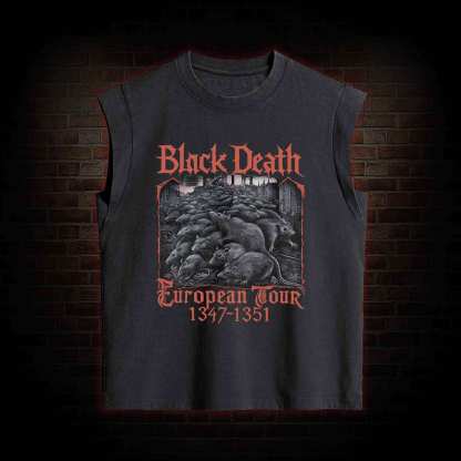 Vintage Black Death European Tour Women's Washed Tank Top