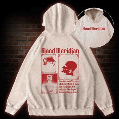 Blood Meridian Vintage Back Print Washed Hoodie