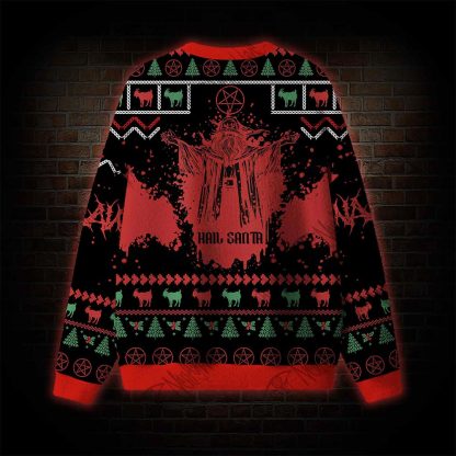 Hail Santa Occult Ugly Sweatshirts
