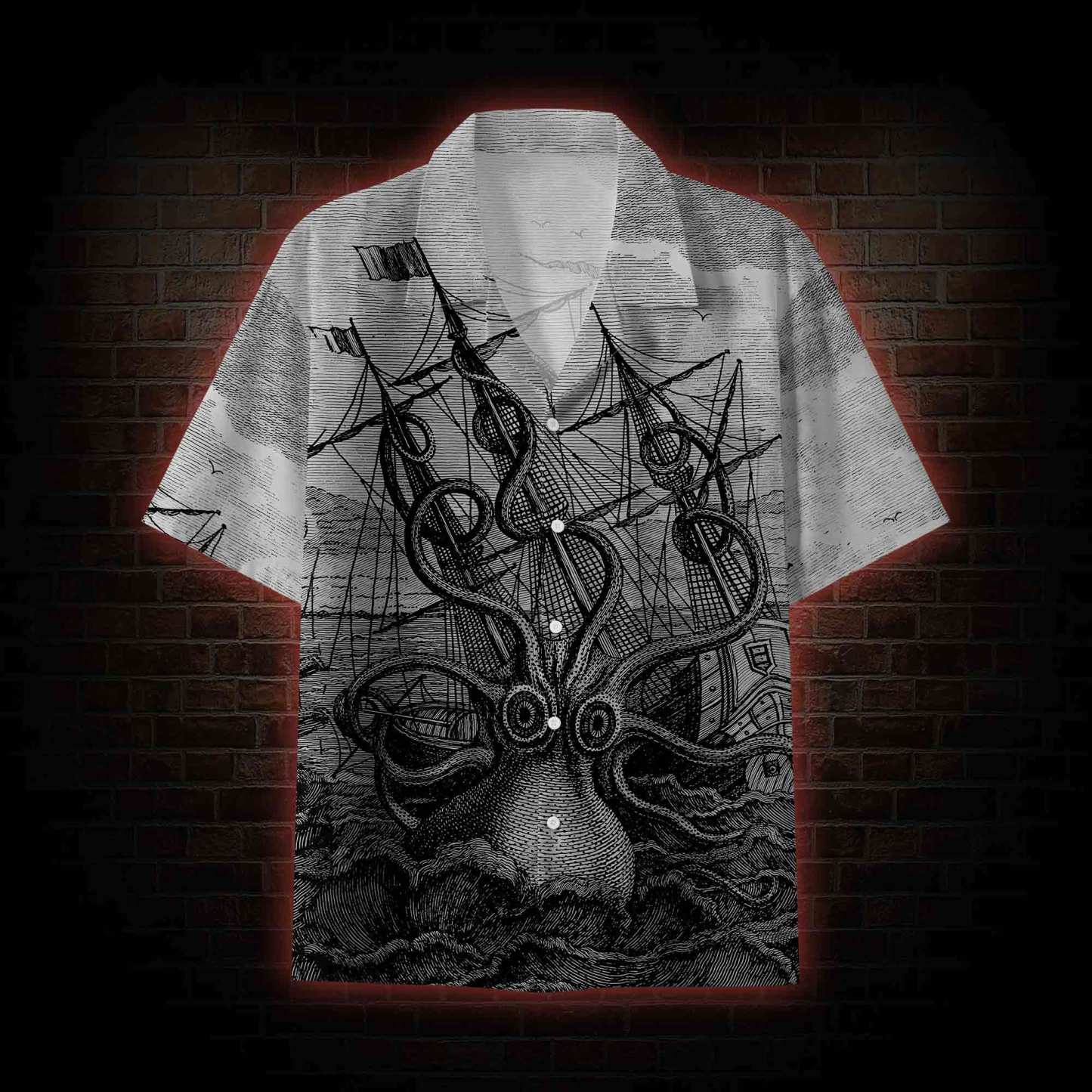 Giant Octopus Button-up Shirt