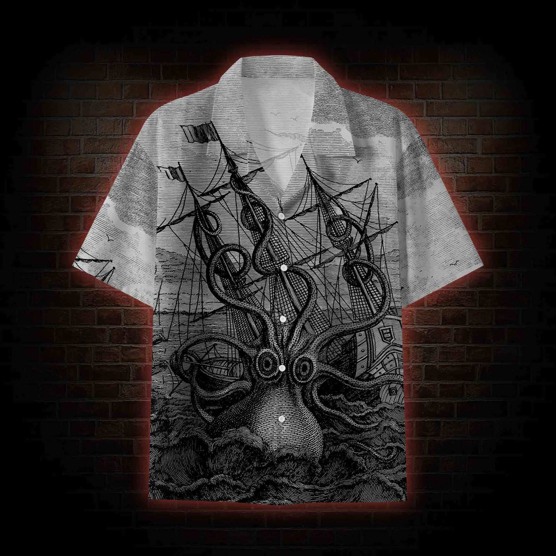 Giant Octopus Button-up Shirt