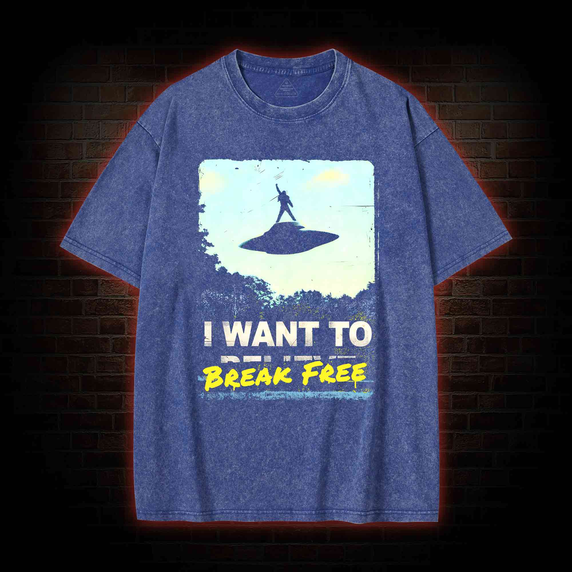 I Want To Break Free Washed T-shirt