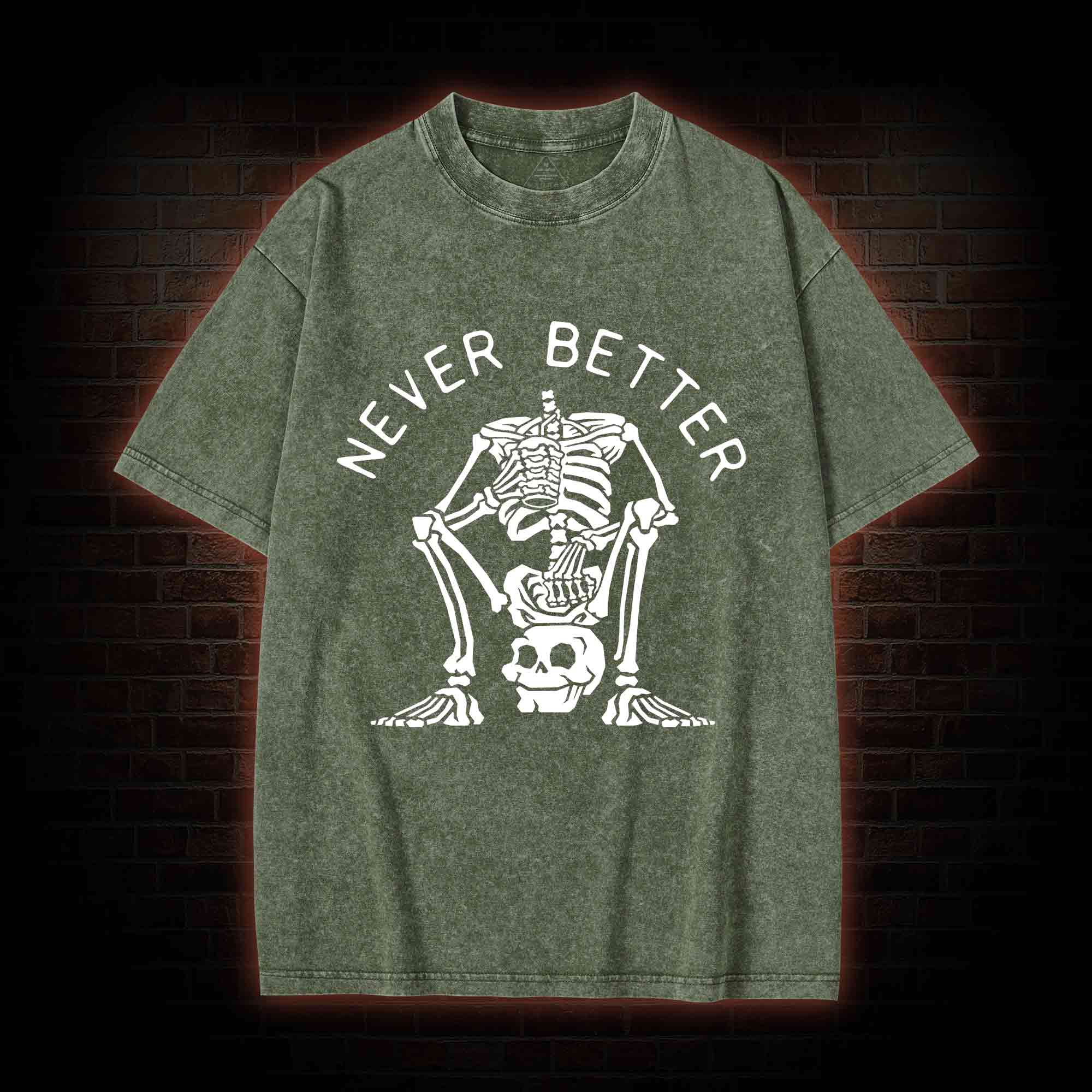 Never Better Graphic Washed T-shirt