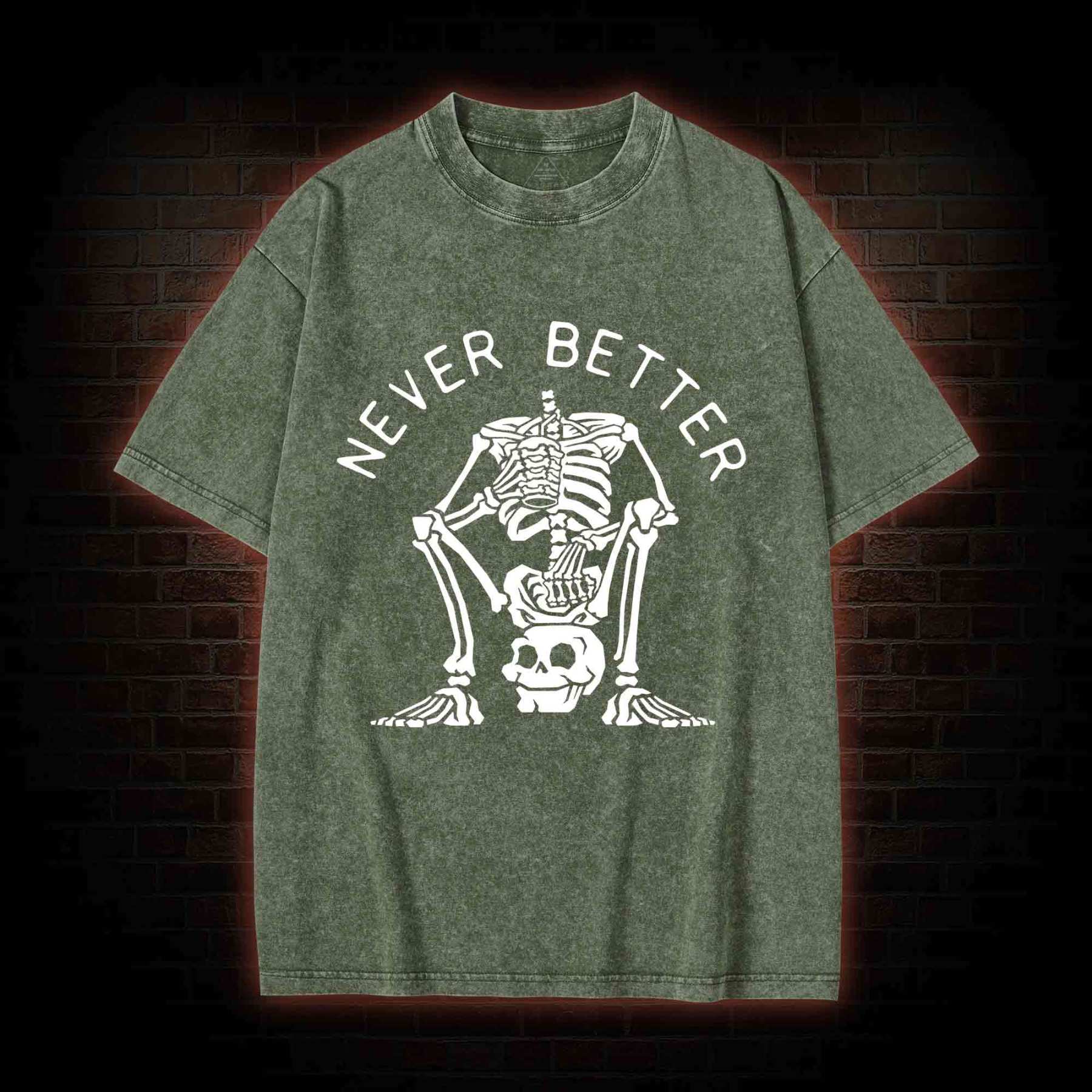 Never Better Graphic Washed T-shirt