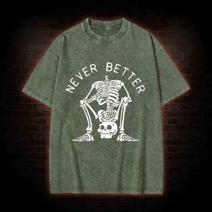 Never Better Graphic Washed T-shirt