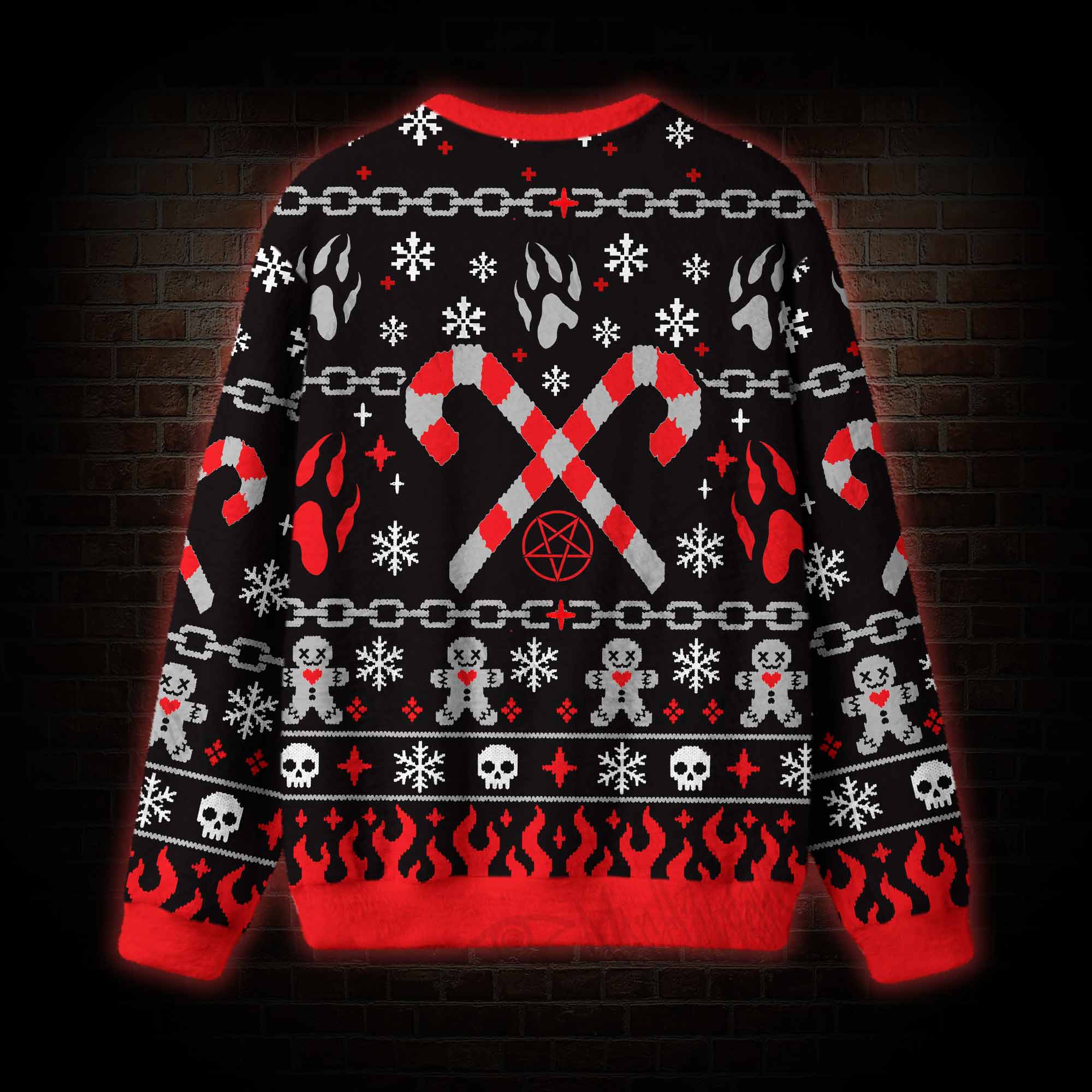 Krampus Claws Ugly Sweatshirts