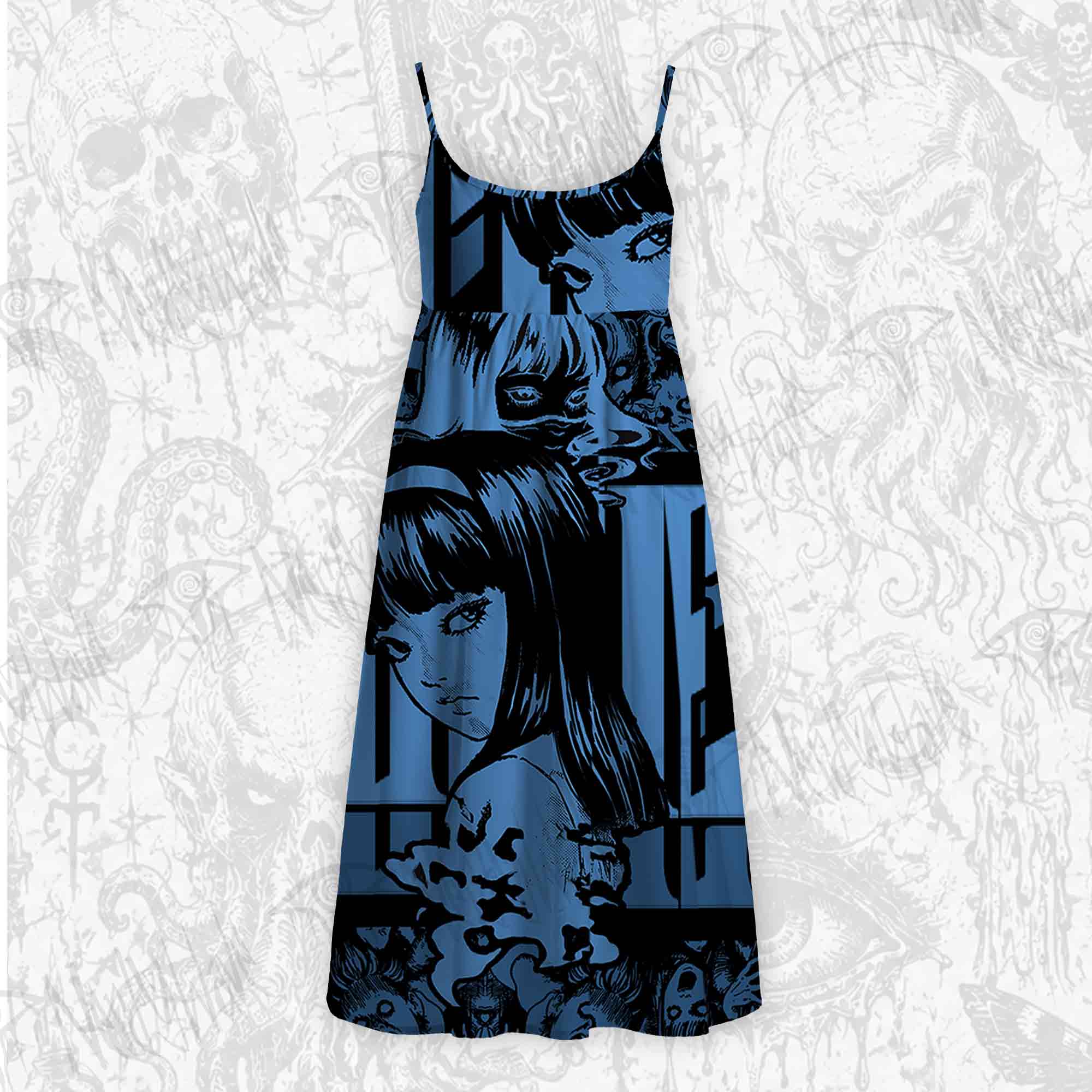Do not Look at Me with Those Eyes Strap Midi Sundress