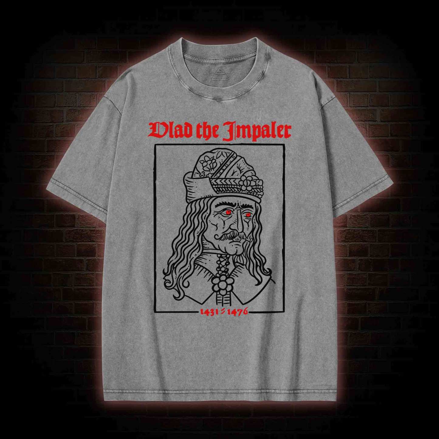 Vlad The Impaler Washed T-shirt