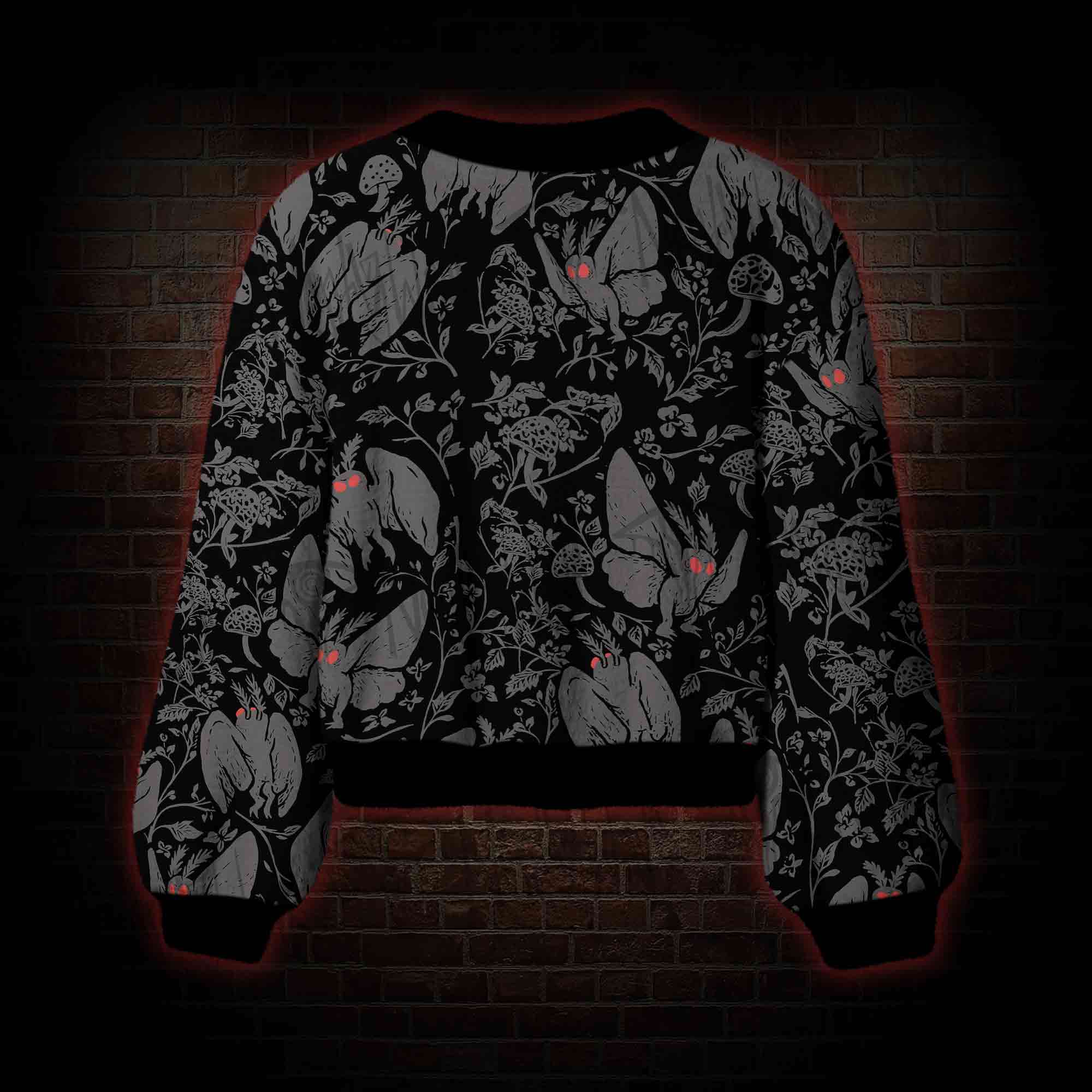 Mothman in the jungle Women's Cardigan Sweater
