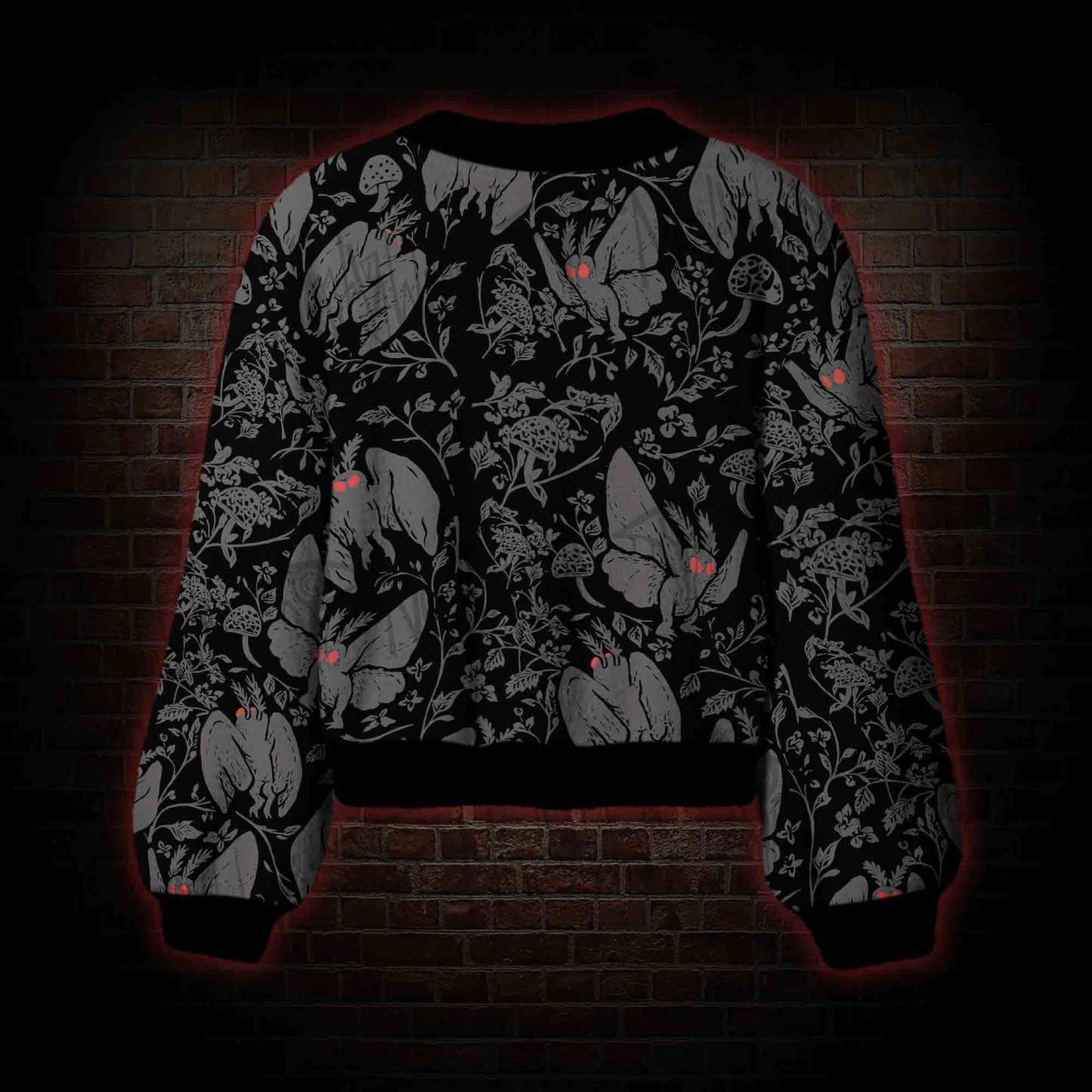Mothman in the jungle Women's Cardigan Sweater