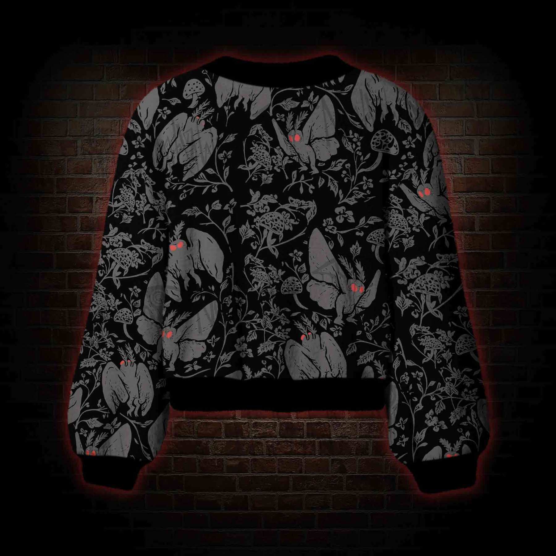 Mothman in the jungle Women's Cardigan Sweater