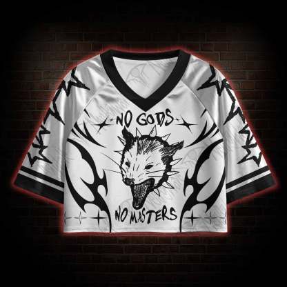 No Gods No Masters Sports Crop Jersey