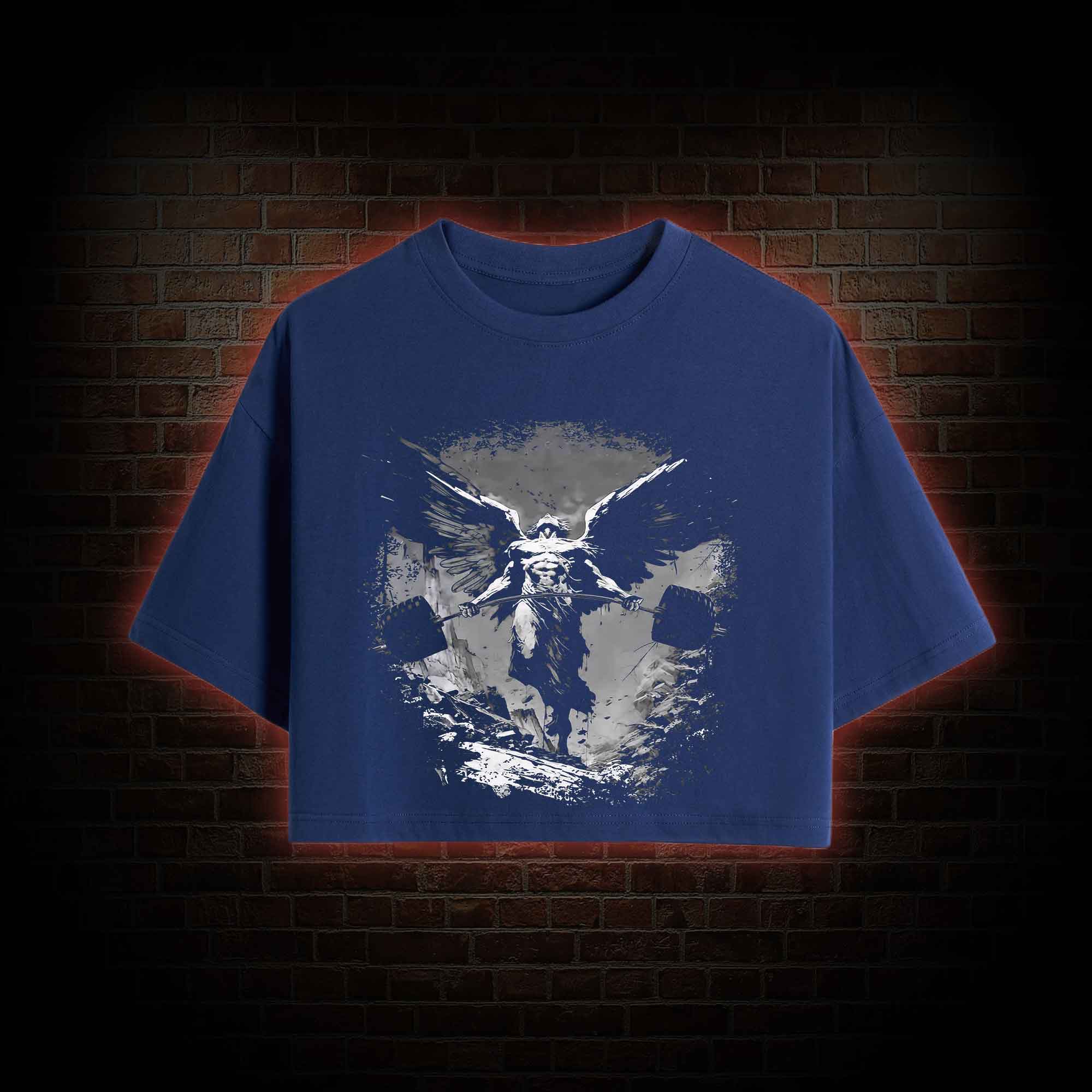 Lift like a God Greek mythology Crop Top