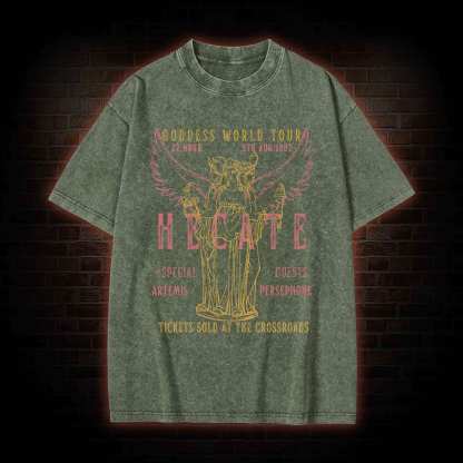 Goddess World Tour Tickets Sold At The Crossroads Washed T-shirt