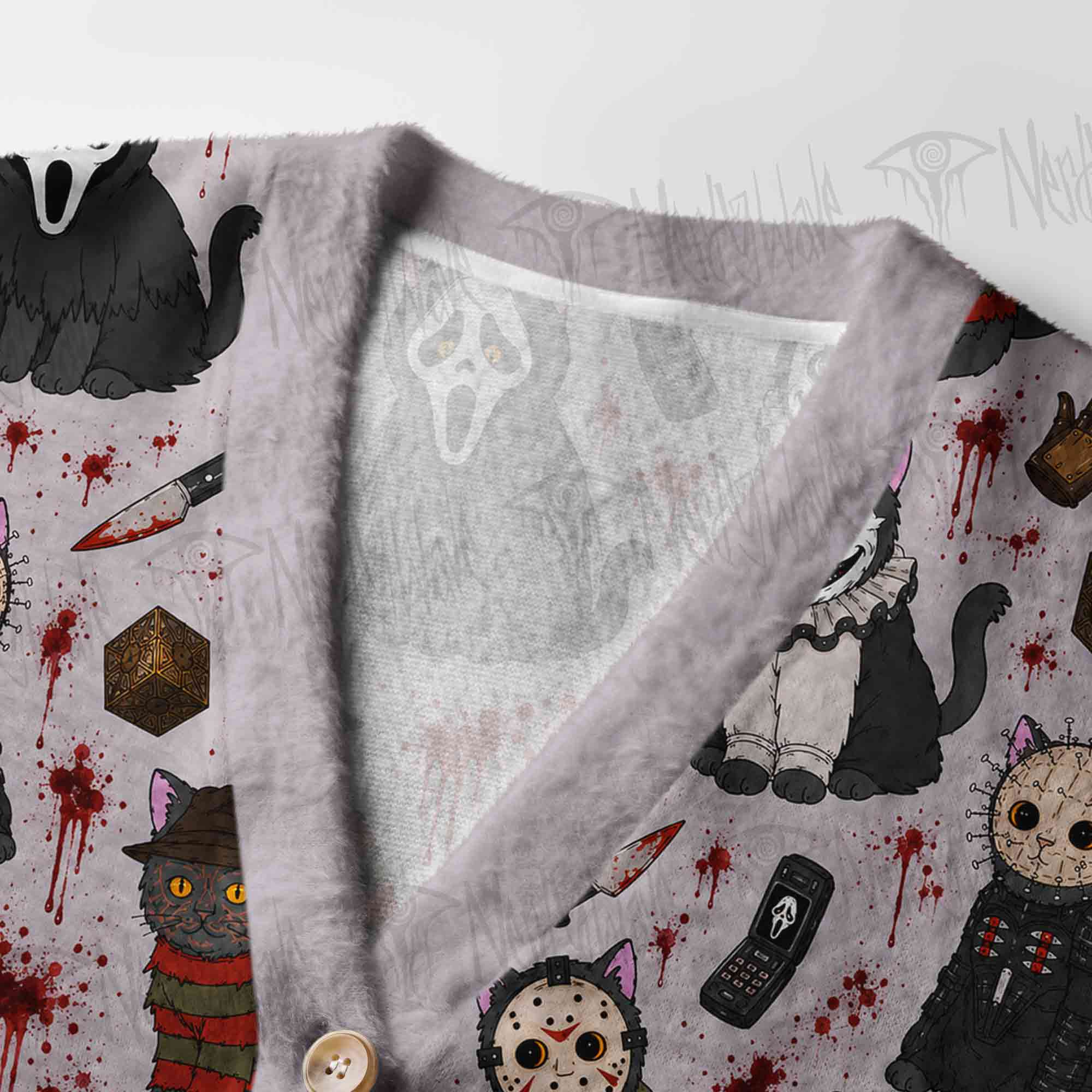 Cat Slayers Women's Cardigan Sweater
