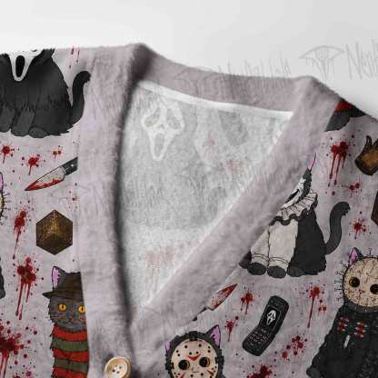 Cat Slayers Women's Cardigan Sweater