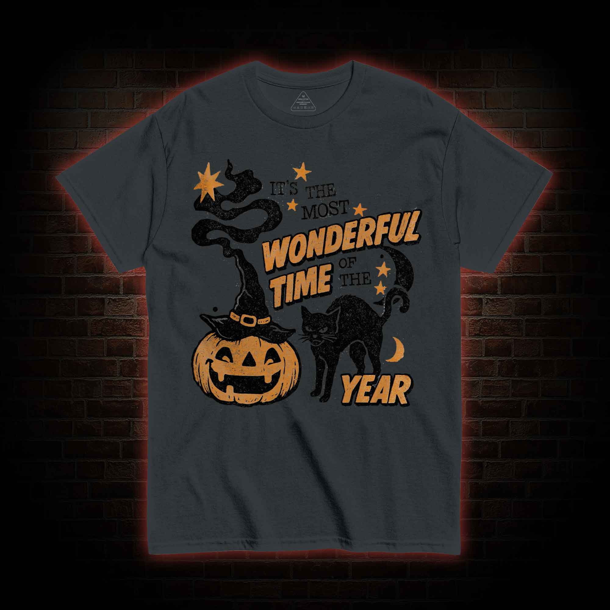 90s Vintage Halloween Spooky Black Cat T-shirt