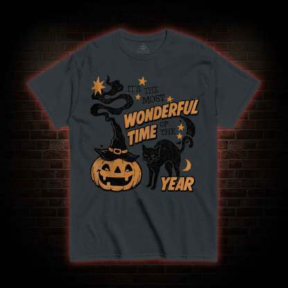 90s Vintage Halloween Spooky Black Cat T-shirt